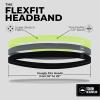 imageTough Headwear Thin Elastic Headbands Sports Headbands for Women amp Men  Mens Workout Headband  Running or Soccer Headband  6PackBlack  Gray  Yellow