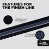 imageTough Headwear Thin Elastic Headbands Sports Headbands for Women amp Men  Mens Workout Headband  Running or Soccer Headband  6PackBlack Gray and White