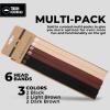 imageTough Headwear Thin Elastic Headbands Sports Headbands for Women amp Men  Mens Workout Headband  Running or Soccer Headband  6PackBrown